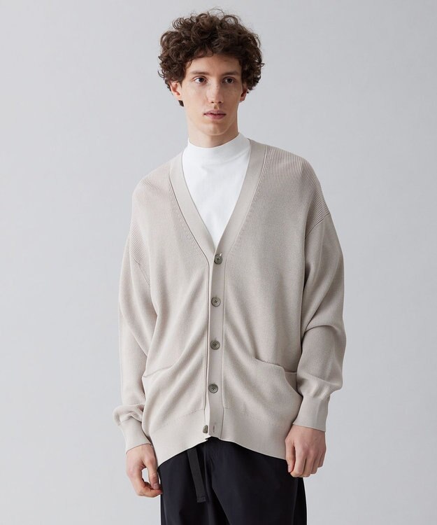 UNFILO MENS イージーケア ニットカーディガン [23年春夏商品] アイボリー