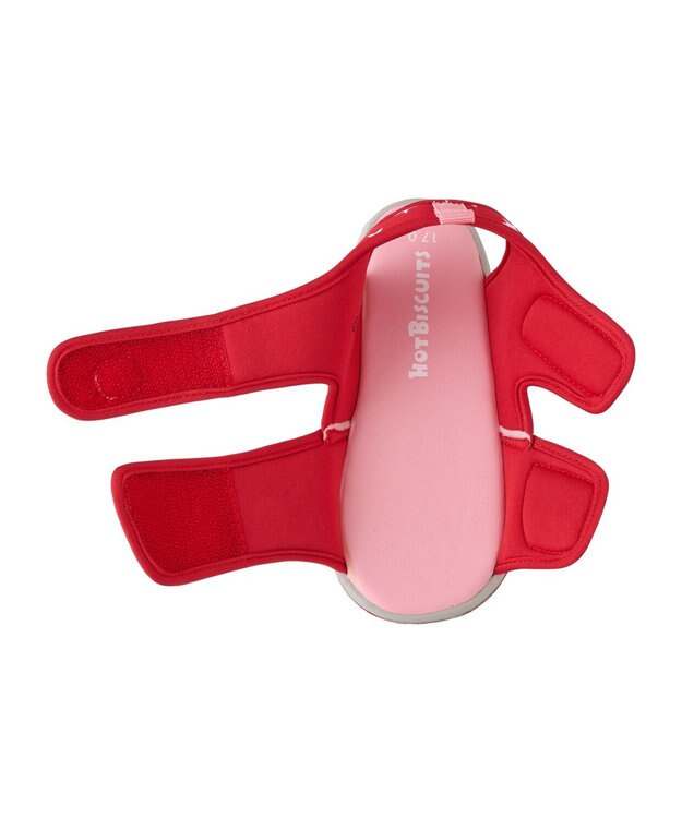 MIKI HOUSE HOT BISCUITS 【14-19cm】 ジャージ素材サンダル 赤