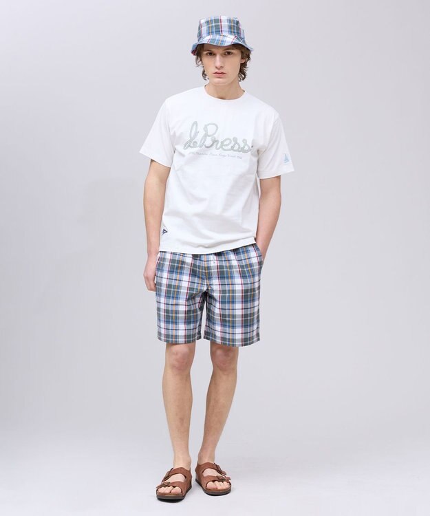 J.PRESS MEN 【NYUZELESS】プリントグラフィック Ｔシャツ ホワイト系