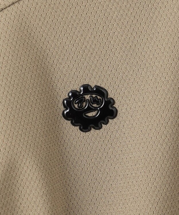 PW CIRCULUS 【吸水速乾 / UV遮蔽率99% UVカット / ストレッチ】【MEN】ベースボールカラーポロシャツ ゴルフ ベージュ系