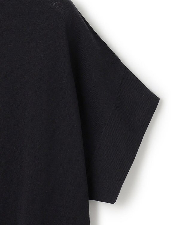23区 【洗える】コットンアセテート プルオーバー ニット ブラック系
