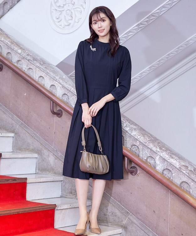 Tiaclasse 【安田美沙子さん着用・2WAY】ギャザーワンハンドルバッグ モカ