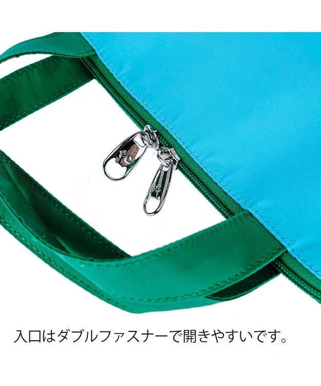 tsumori chisato CARRY スカラップレース ハンドバッグ PCケース パソコンケース 13インチ 【おしゃれな女性向け！】 グリーン