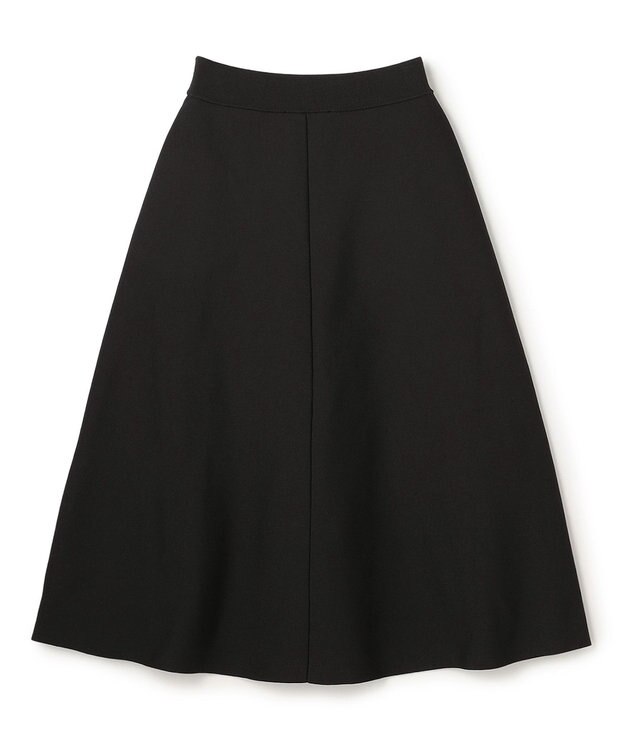 UNFILO BEAUTY FORM KNIT フレアスカート セットアップ グレージュ×ブラック