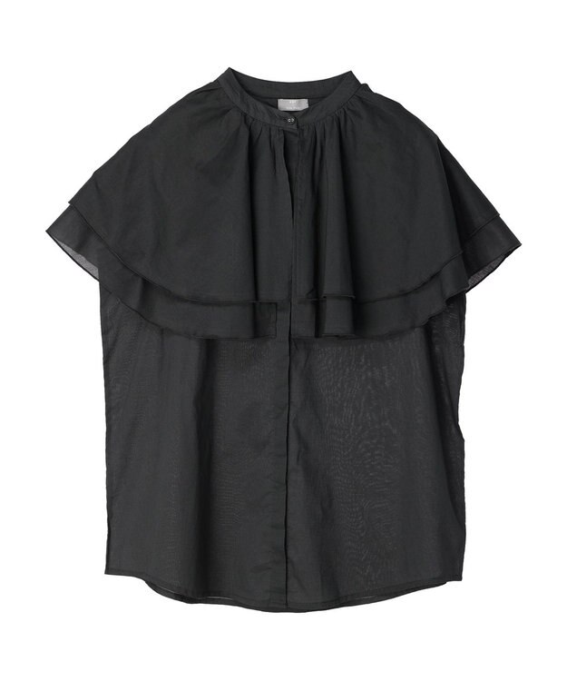 Green Parks ＫＢＦ　フリルブラウス Charcoal Gray