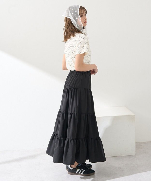 earth music&ecology ドットプリントＴシャツ Brown