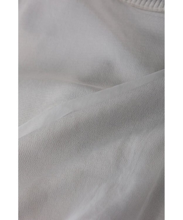 Green Parks ・ＥＬＥＮＣＡＲＥ　ＤＵＥ　２ｗａｙチュールレイヤーカーデ Gray