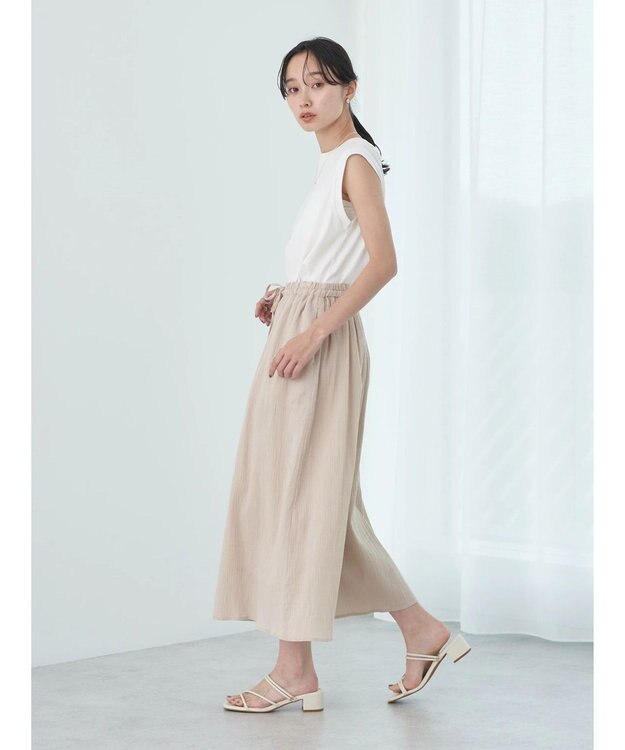 earth music&ecology ガウチョパンツ Beige