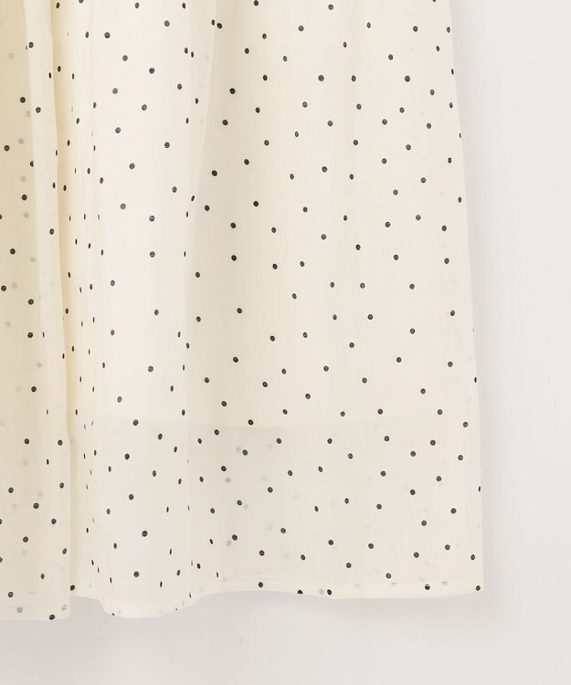 Feroux ドットティアード スカート アイボリー系1