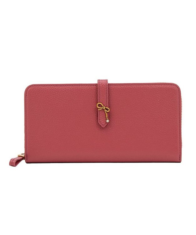 LANVIN en Bleu リュバン ラウンド長財布 ピンク