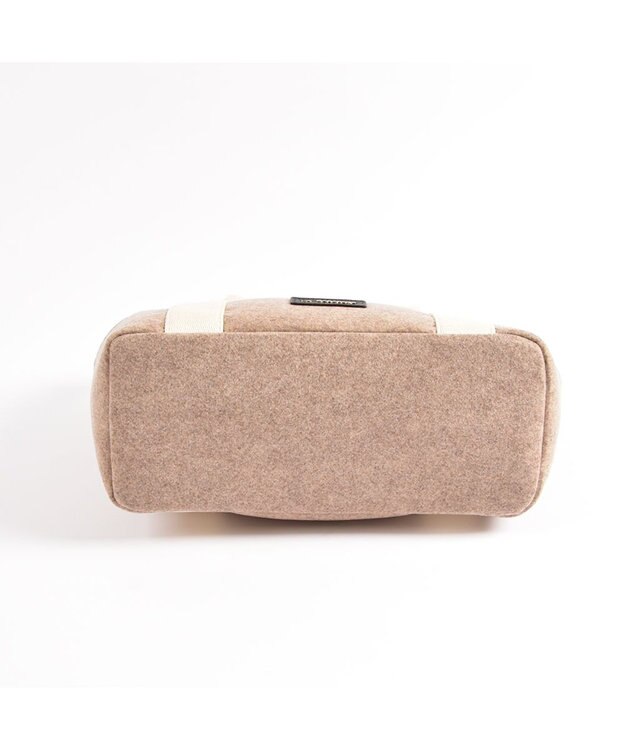 LA BAGAGERIE フェルト×カウヘアートート ベージュ