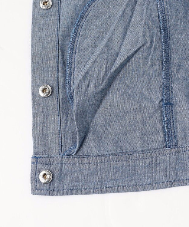 組曲 KIDS 【150-160㎝】 フラワーボタンデニムジャケット ネイビー
