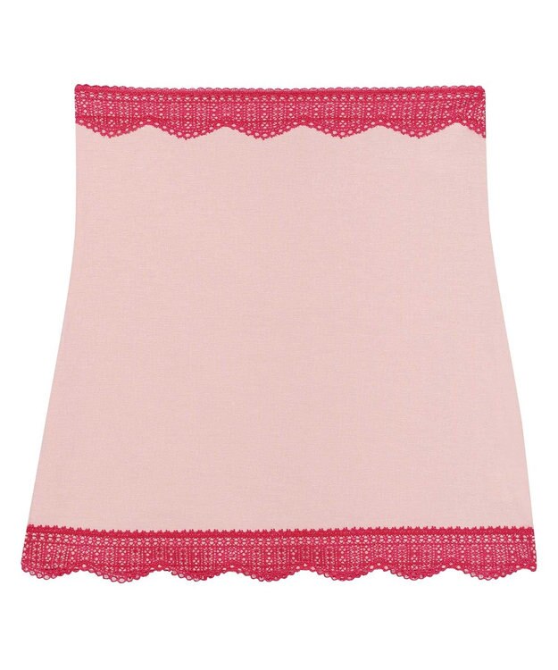 une nana cool 綿混薄手ハラマキ スモークピンク