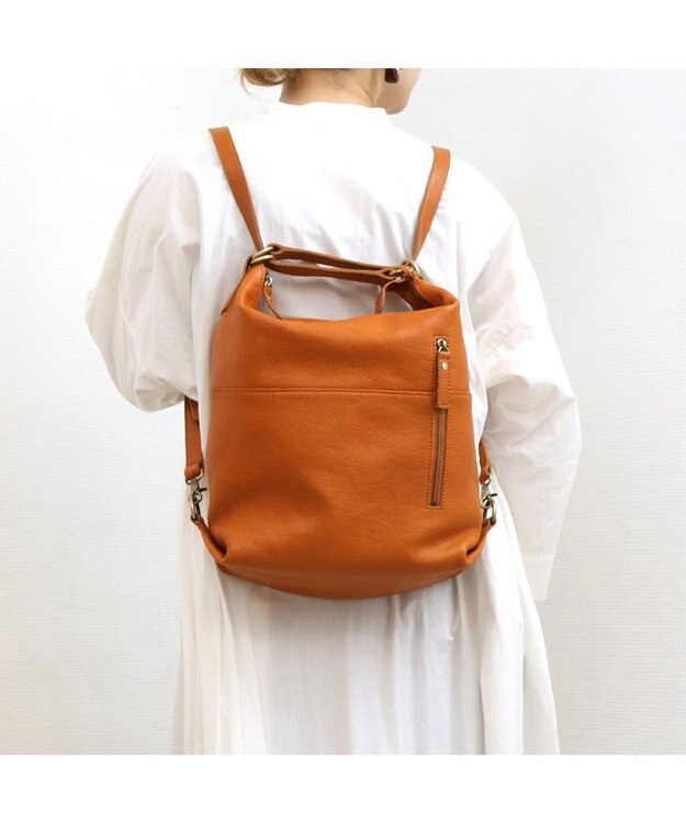 UNBILLION アトランタ ATLANTA / 牛革2wayリュック キャメル