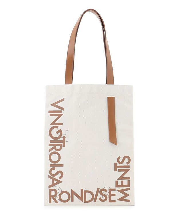 23区 【先行予約/Oggi掲載】VINGT-TROIS ロゴ トートバッグ キャメル系