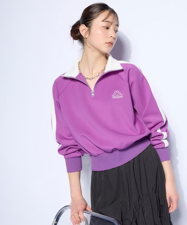 OP／FILA 【Kappa】ハーフジップ ジャージトラックジャケット パープル