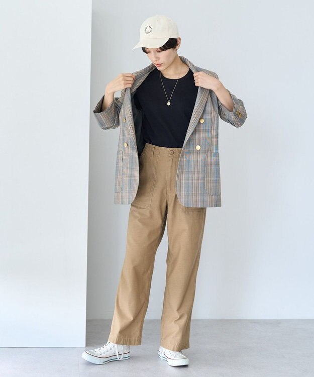 AMERICAN HOLIC Ｗボタンテーラードジャケット Check