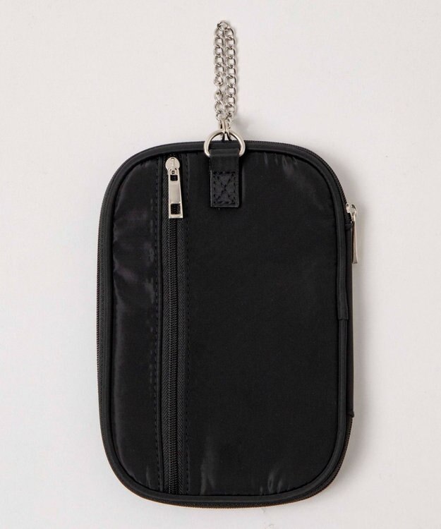 WEGO ソフトタッチアクリルスタンドポーチ ブラック