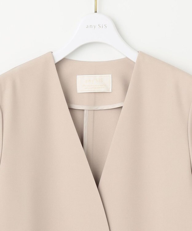 ANY SIS カラーレスライト コート ライトベージュ