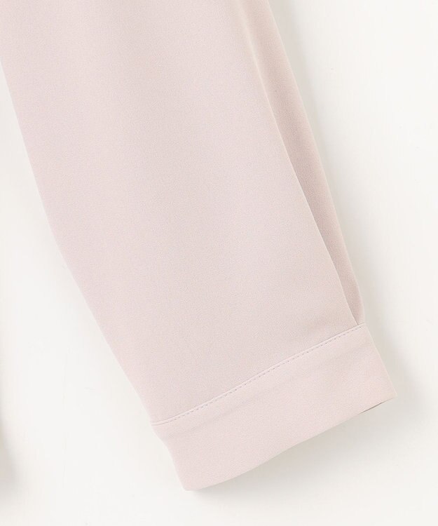 ANY SIS S 【洗える】フロントタック ブラウス ローズグレー×アイボリー