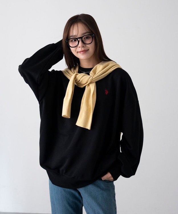 WEGO 【WEB限定/ユニセックス着用ITEM】別注USPOLOワンポイントPO ブラック