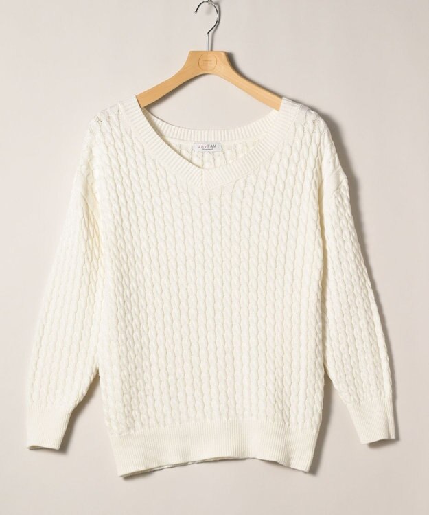 ONWARD Reuse Park 【any FAM】ニット春夏 ホワイト