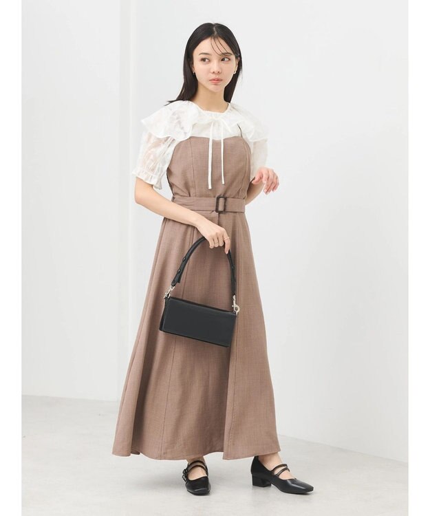 earth music&ecology ウエストマークキャミワンピース Mocha