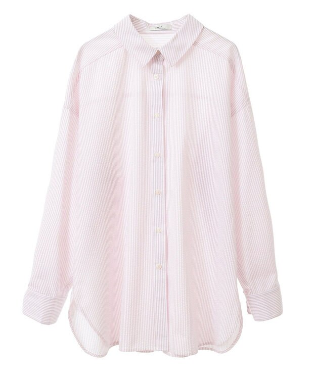 earth music&ecology サッカーレギュラーシャツ Pink