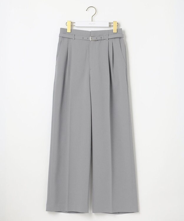 ANY SIS 【洗える】ドライオックスタック ワイドパンツ ライトグレー