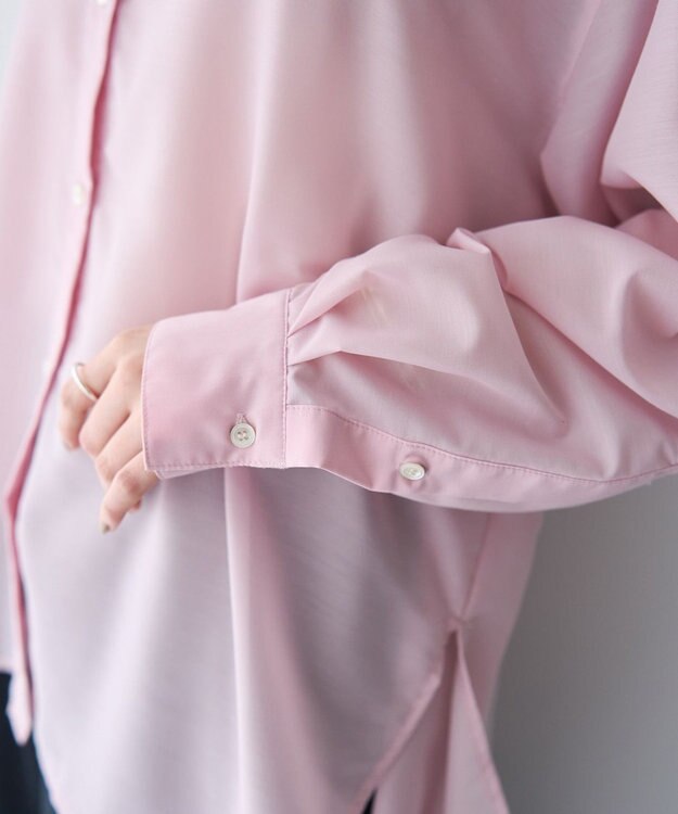 YECCA VECCA バック釦シアーシャツ Pink