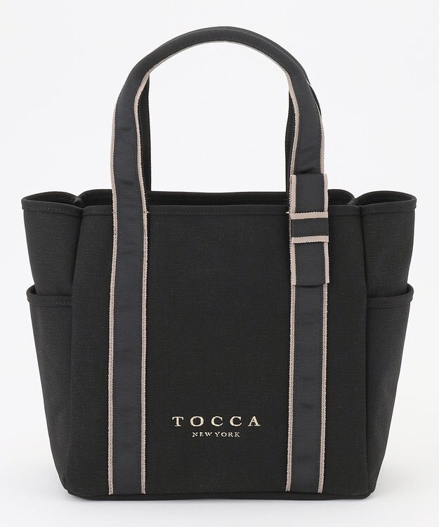 TOCCA POINT OF RIBBON CANVASTOTE キャンバス トートバッグ ブラック系