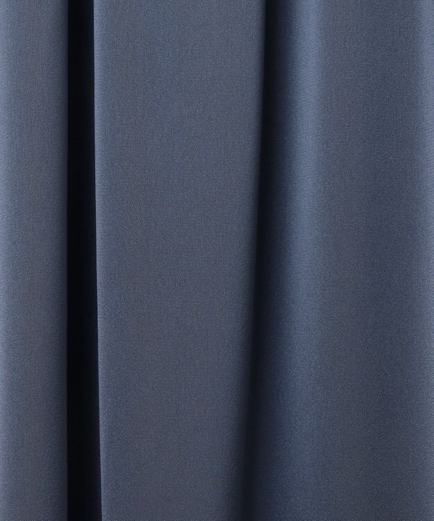 自由区 L 【カタログ掲載・セットアップ対応・ウエストゴム・洗える】セミブライトサテンギャザー パンツ インク