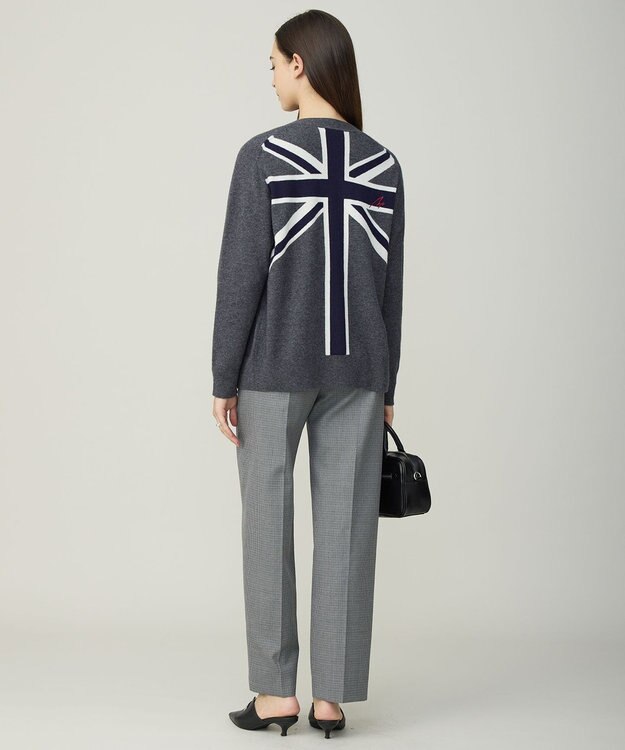 ICB 【30th ANNIVERSARY】ウールガンクラブチェック テーパードパンツ モノトーンチェック