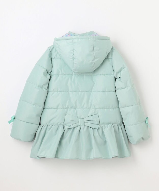 ANY KIDS 【洗濯機OK】中綿リボンコート ミント