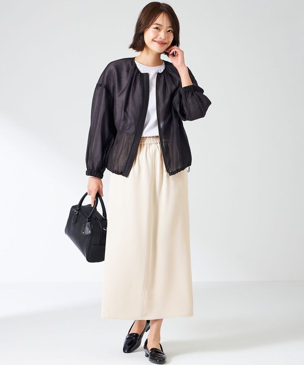 ANY SIS 【洗える】ドルマンシアー ブルゾン ブラック