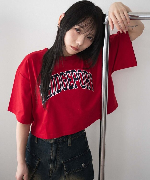 WEGO 【SMサイズ展開】ロゴショートT レッド