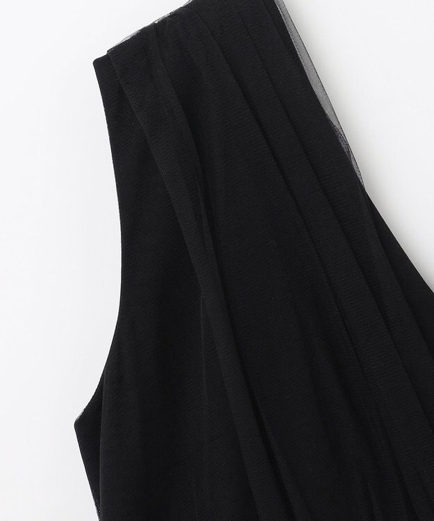 GRACE CONTINENTAL チュールドレープドレス ブラック