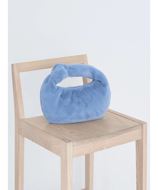 earth music&ecology ワンノットファーバッグ Blue