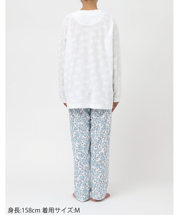 tsumori chisato SLEEP ツモリチサト パジャマ 長袖 長ズボン 綿100%(トップス) 綿混(ボトムス) UDX539 /ワコール アイボリー