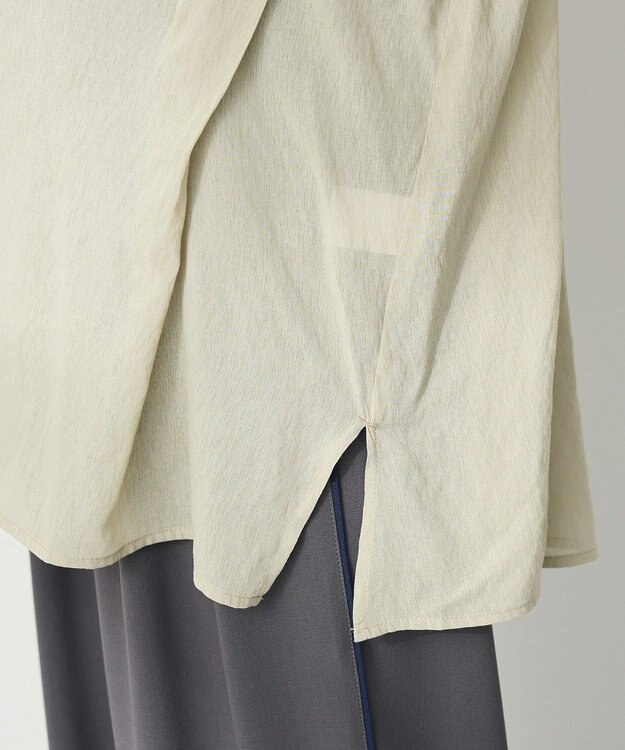 CRAFT STANDARD BOUTIQUE ヴィンテージボイルショルダータックブラウス Khaki