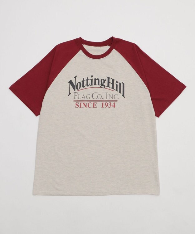 WEGO レタリングラグランT ワイン