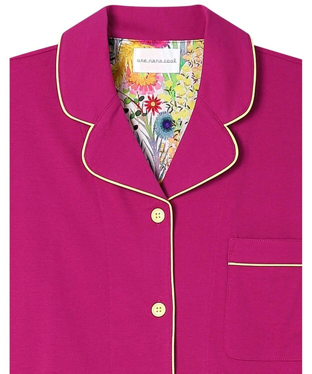 une nana cool 【綿100％】40ハイゲージ天竺半袖パジャマ MADE WITH LIBERTY FABRIC SP