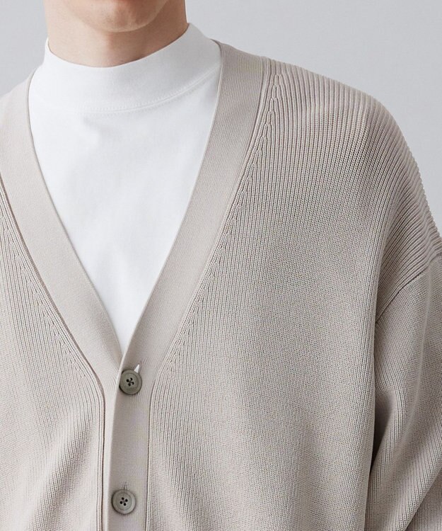 UNFILO MENS イージーケア ニットカーディガン [23年春夏商品] アイボリー