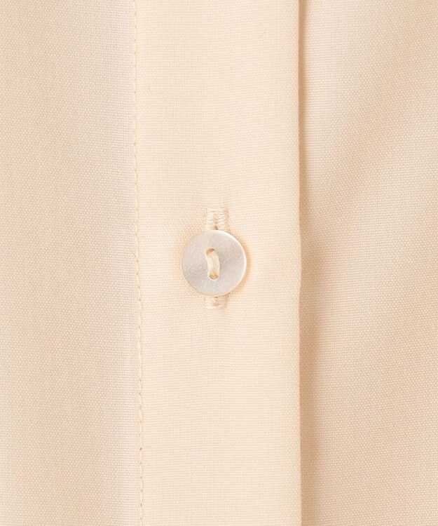 Feroux 【洗える】パフスリーブシャツ ワンピース ライトイエロー系