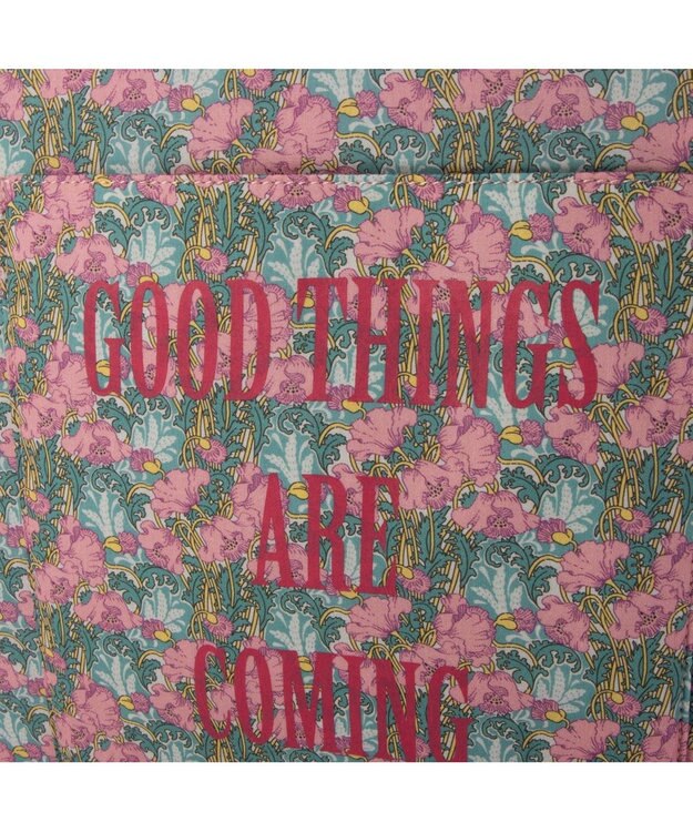 UNBILLION カシュカシュ cachecache / 柄プリント3パーテーショントートバッグ ブルーミックス