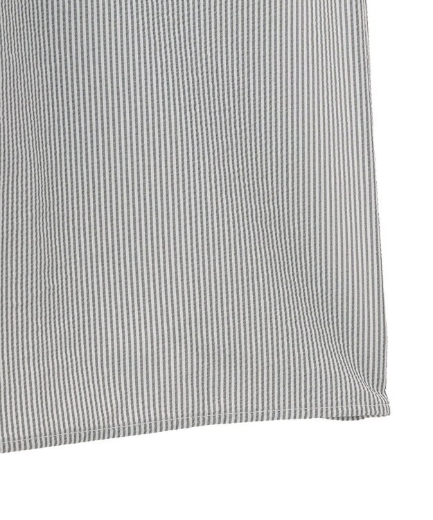 Green Parks 表面感ペプラムレイヤードワンピース Stripe