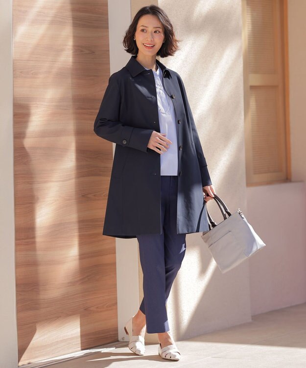 J.PRESS LADIES 【WEB限定】2wayナイロン Midium トート バッグ ライトグレー系