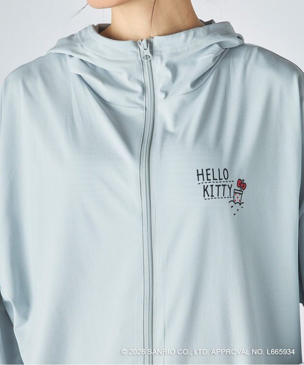 OP／FILA 【Ocean Pacific×ハローキティ】ラッシュパーカー グレー