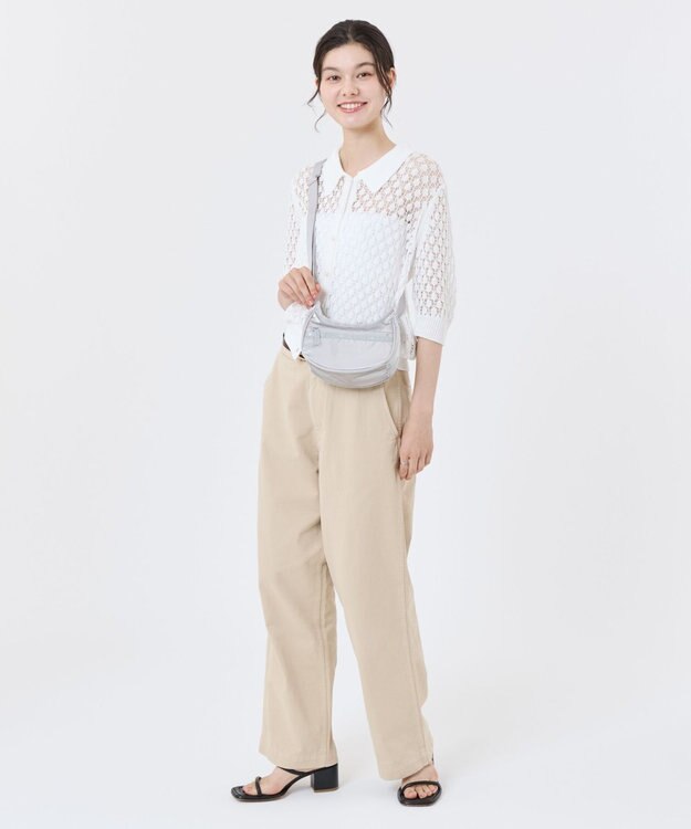 LeSportsac MINI HOBO CROSSBODY/フロストシルバーシャイン フロストシルバーシャイン