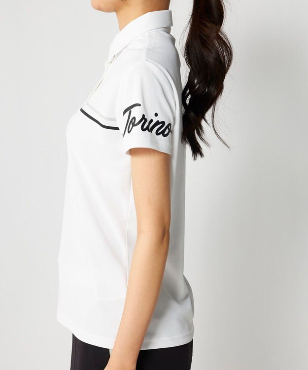FILA GOLF／marie claire 【Kappa】切り替え半袖ポロシャツ ホワイト